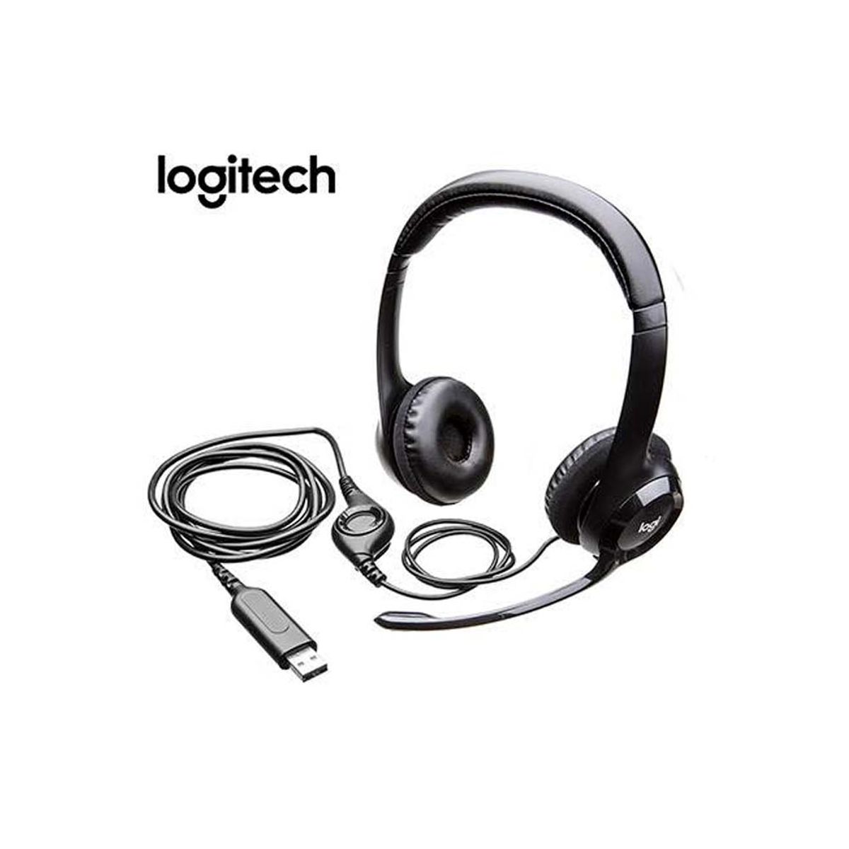 LOGITECH - AUDIFONO CMICROF LOGITECH H390 USB NOISE CANCELLING BLACK 981-000014