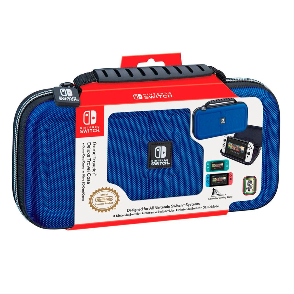 NINTENDO - Estuche de Viaje para Nintendo Switch Azul  Game Traveler (RDS)  Licencia Nintendo