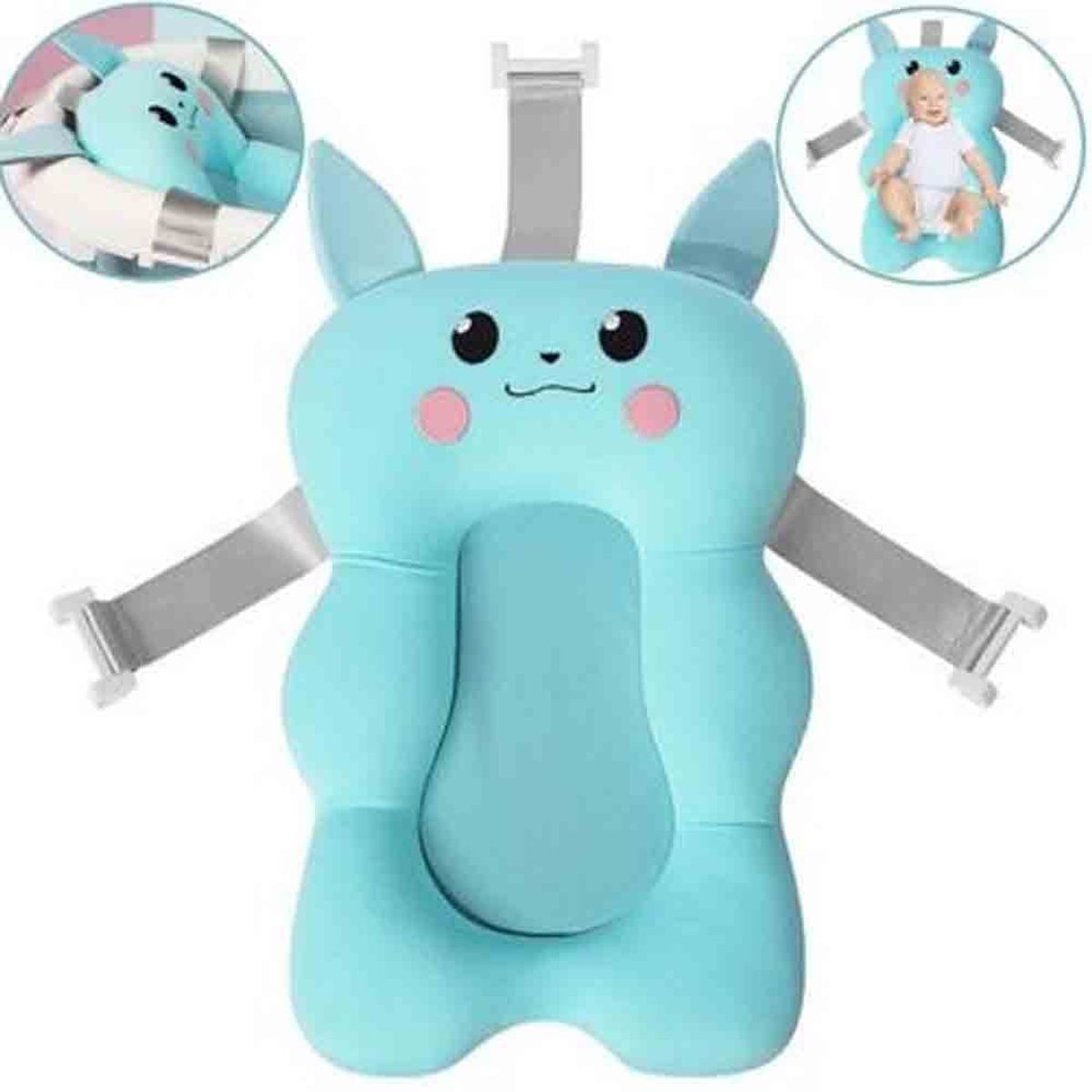 GENERICO - Almohadilla Cojín para Tina de Baño Turquesa