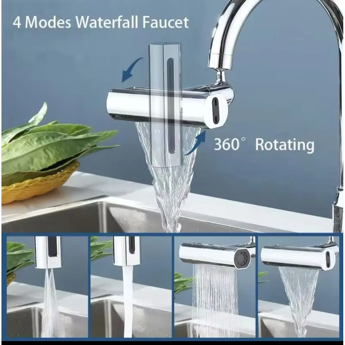 GENERICO - Grifo cascada giratorio 4 en 1