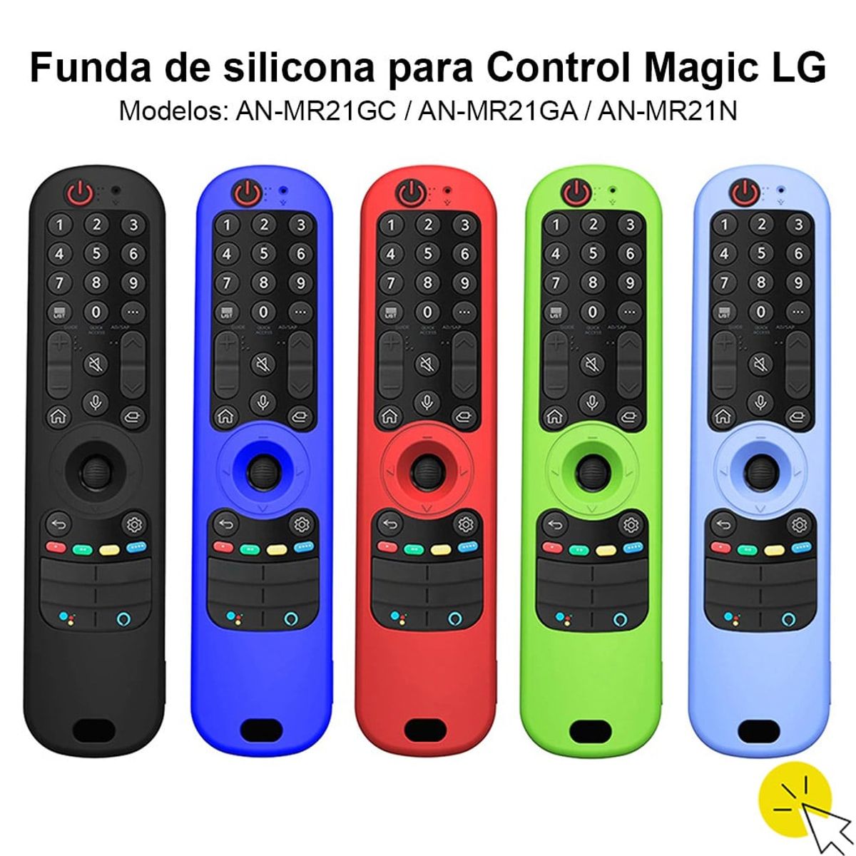 GENERICO - Funda Case de silicona para control Magic LG 2021 - 2022 - ROJO