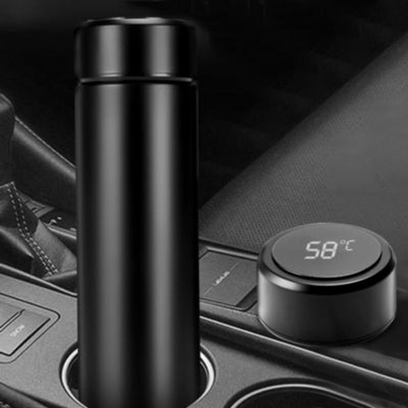 GENERICO - Toma Todo Inteligente Thermo Digital Termometro Cocina 450ml Rosa