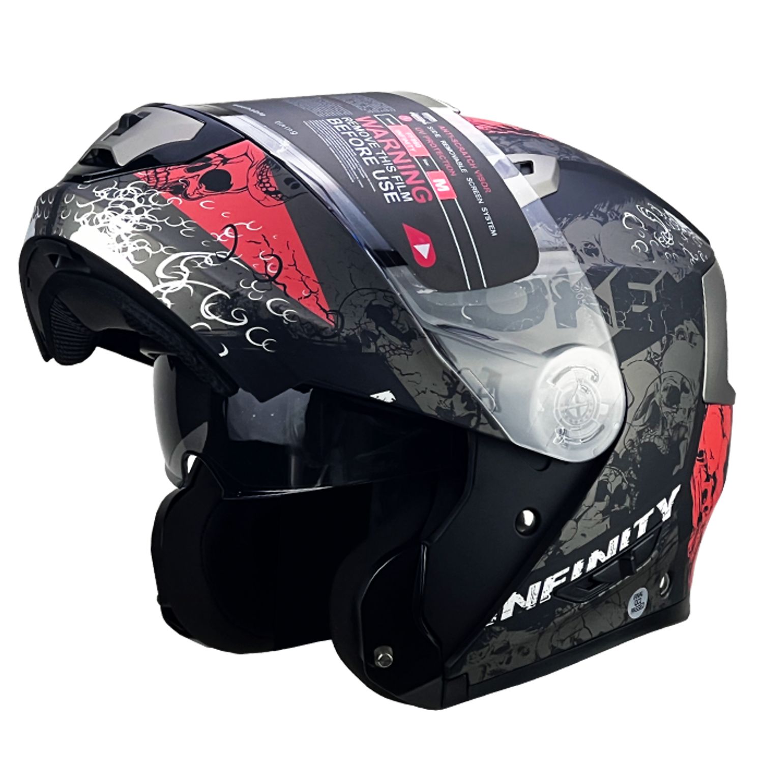 CASCO HOKEN FF860 MODULAR RED VISOR TRANSPARENTE TALLA ¨L