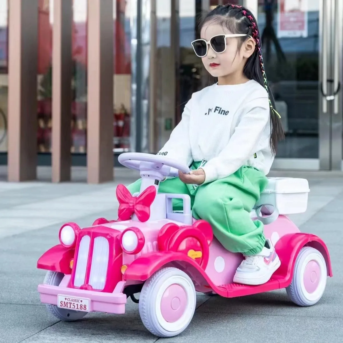 GENERICO - CARRO ELECTRICO BUGGI - ROSA