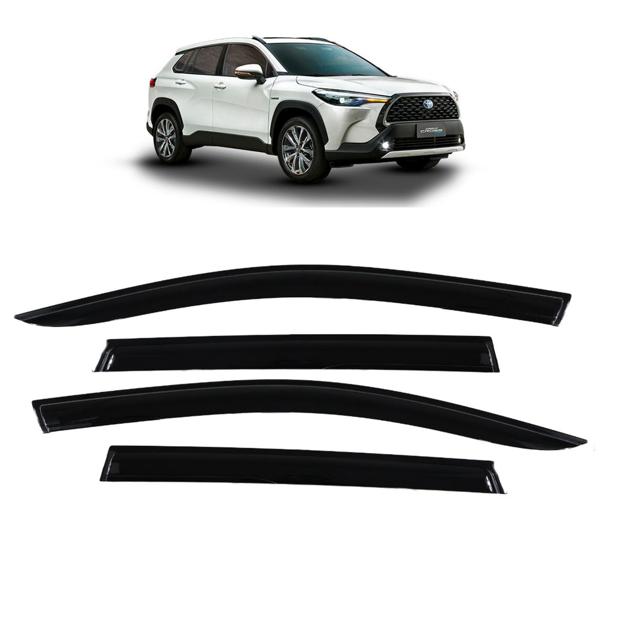 GENERICO - Correlluvias Premiun Original Toyota Corolla Cross 2021-2024