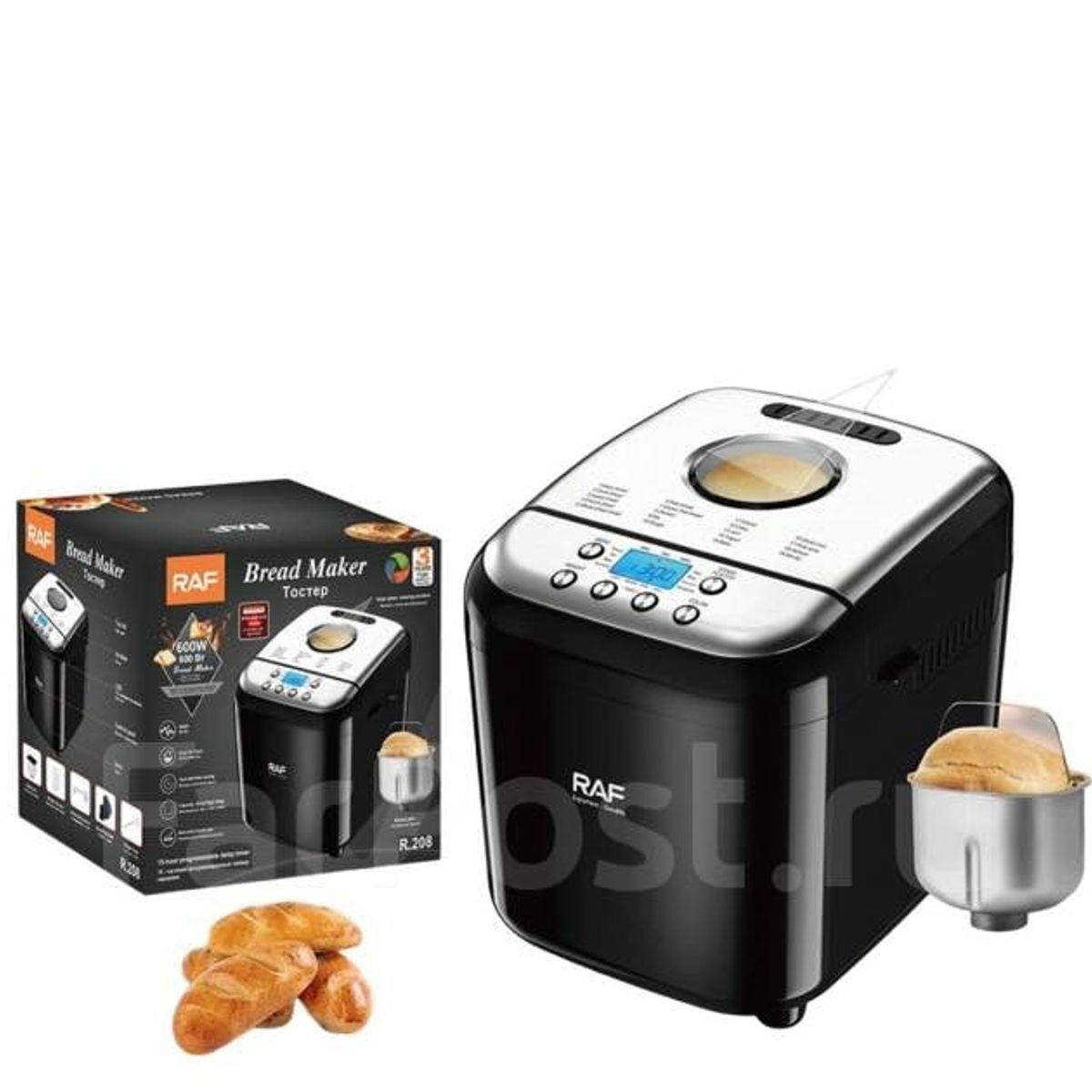 GENERICO - Máquina De Hacer Pan Horno Eléctrico Pan Fresco Raf R208