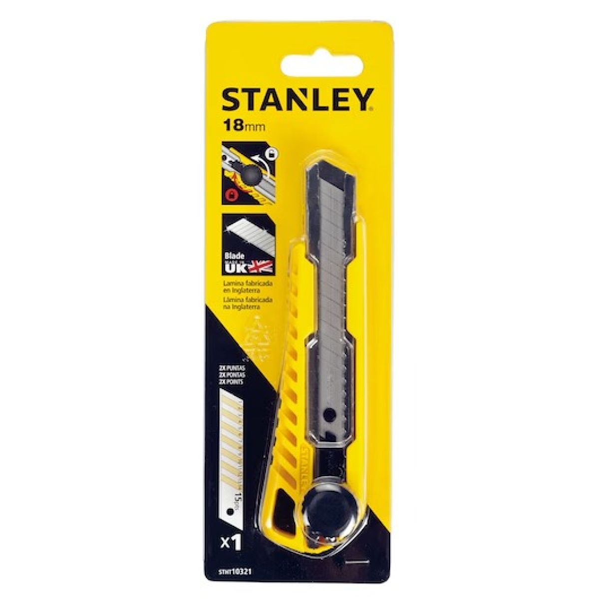 STANLEY - Cuchilla DynaGrip® Snap-Off 18mm Stanley