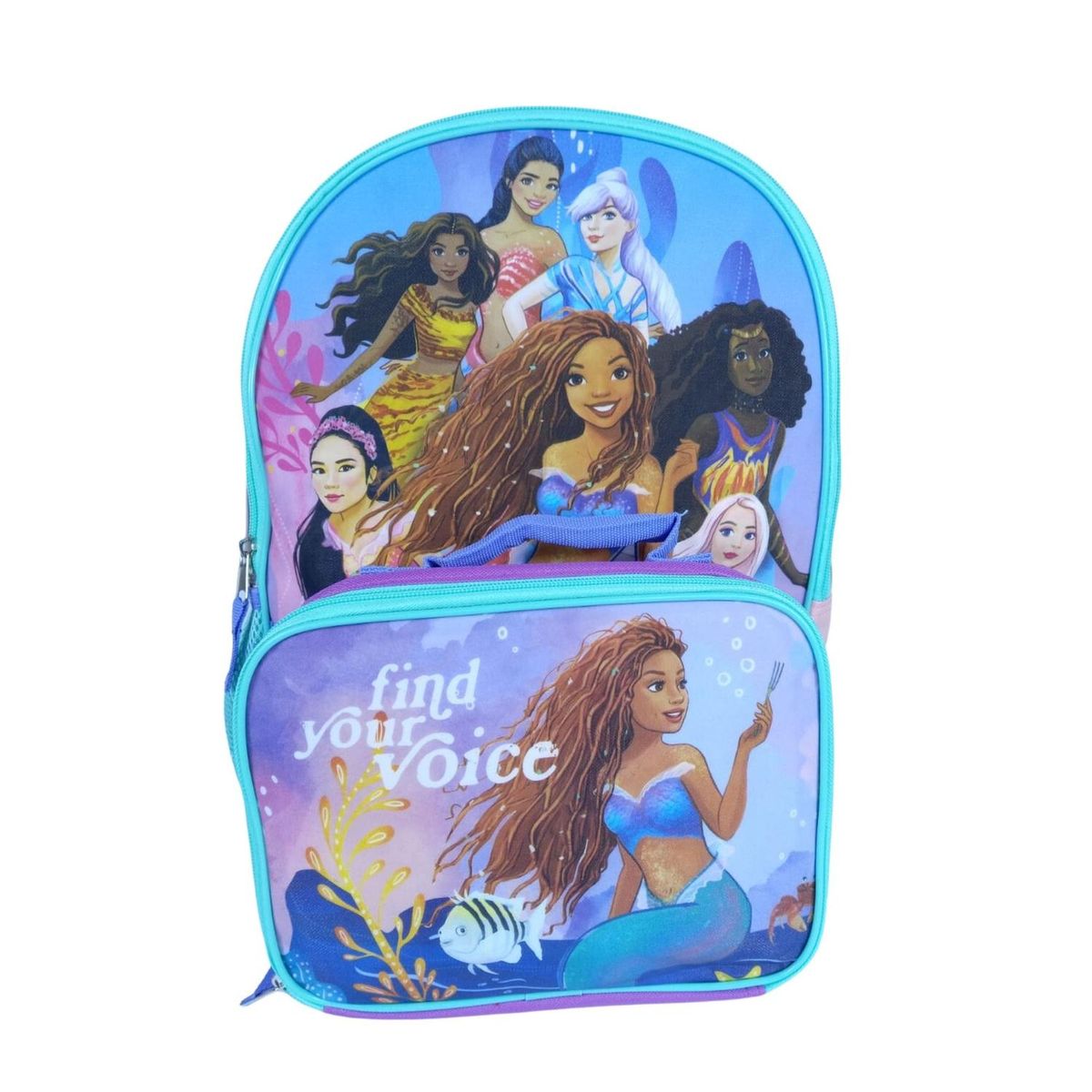 GENERICO - Set Mochila y Lonchera La Sirenita La Pelicula