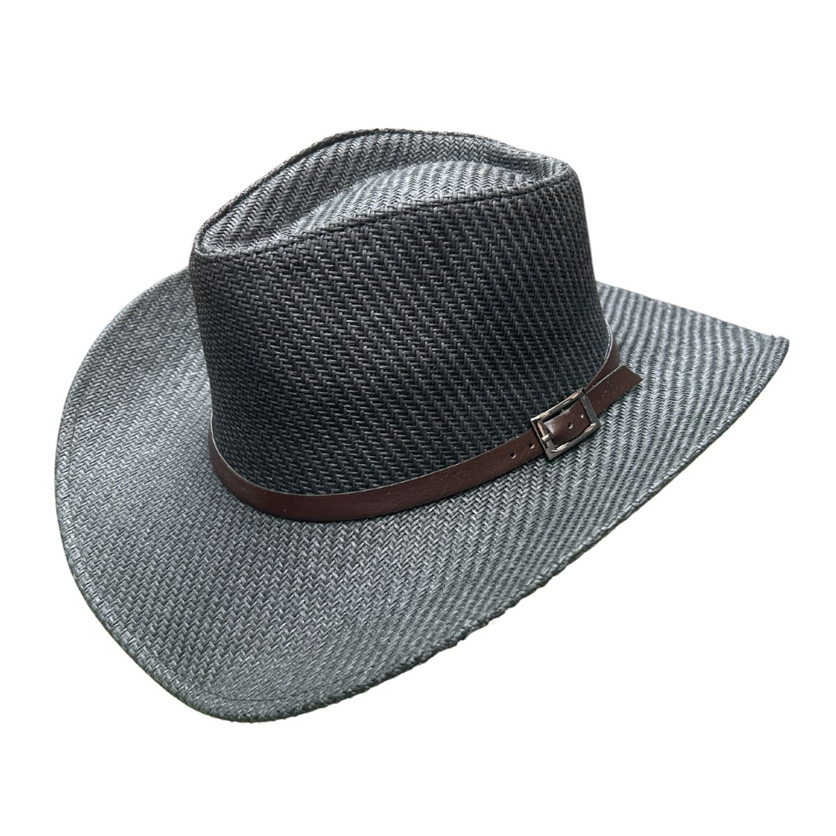 KAST PE - Sombrero Vaquero de Paja Country - Negro