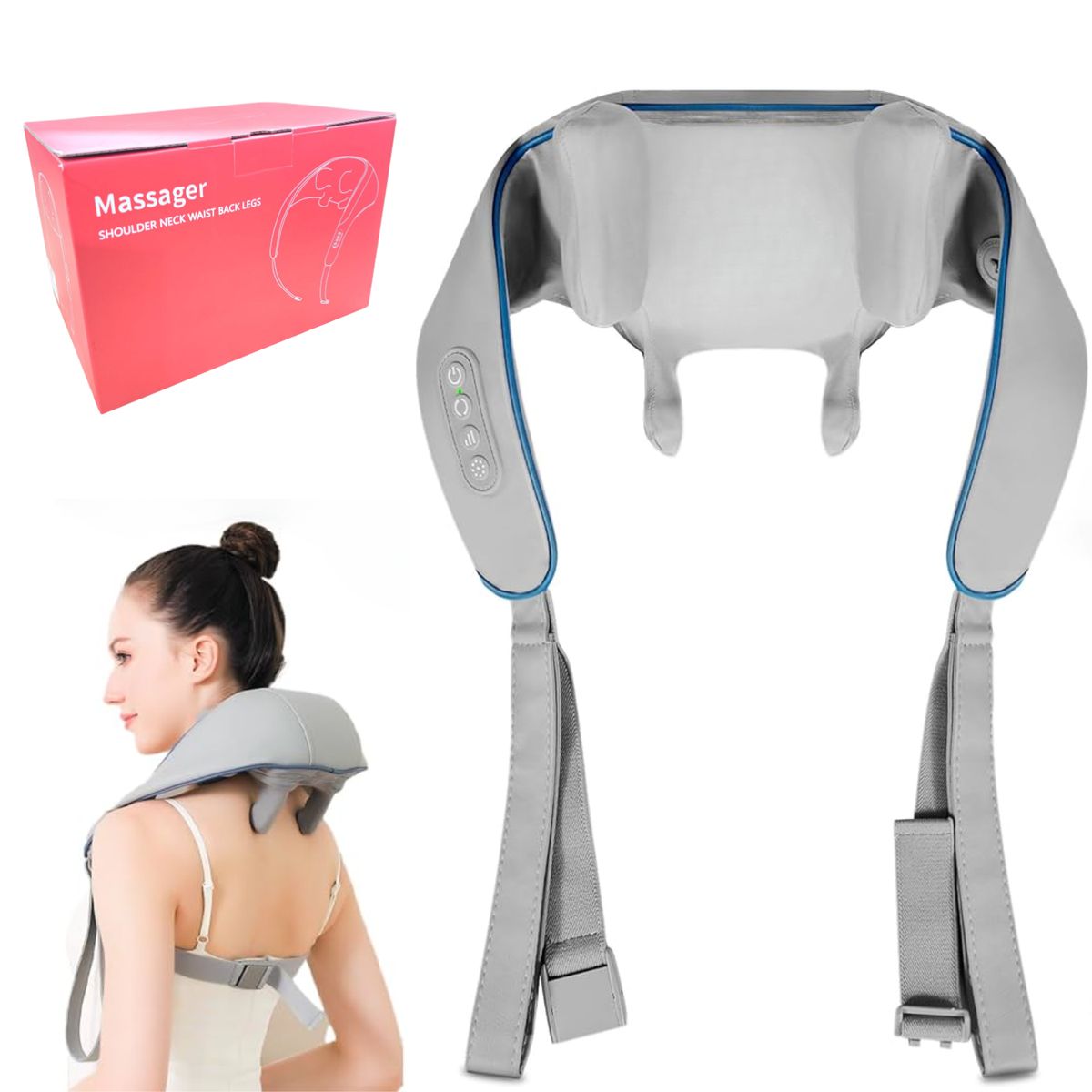 GENERICO - Masajeador De Cuello y Hombros Inalámbrico