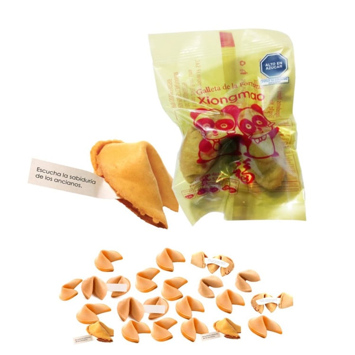 GENERICO - Galleta De La Suerte 24u Obleas Frases Fortuna Lucky Xiong