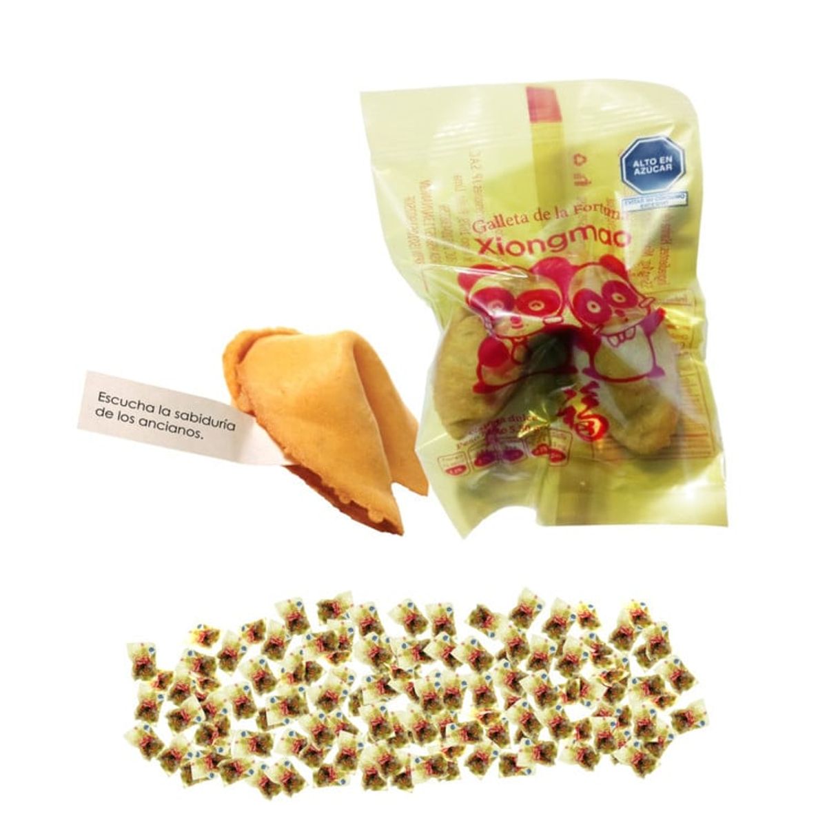 GENERICO - Galleta De La Suerte 100u Obleas Frases Fortuna Lucky Xiong