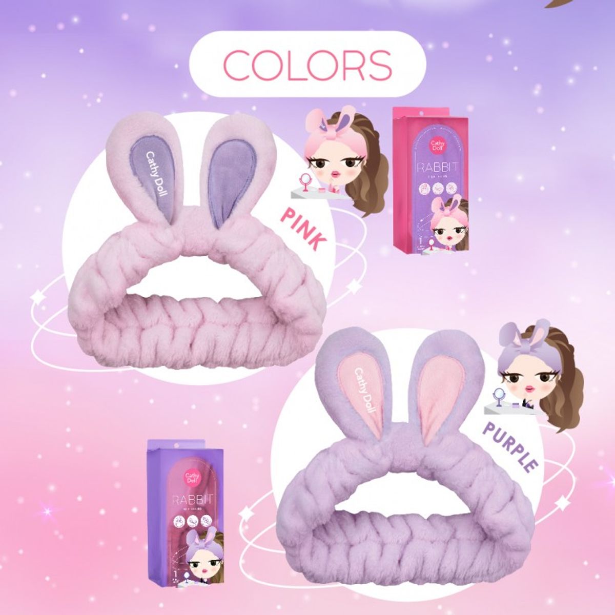 CATHY DOLL - Cathy Doll Rabbit Headband VINCHA PINK