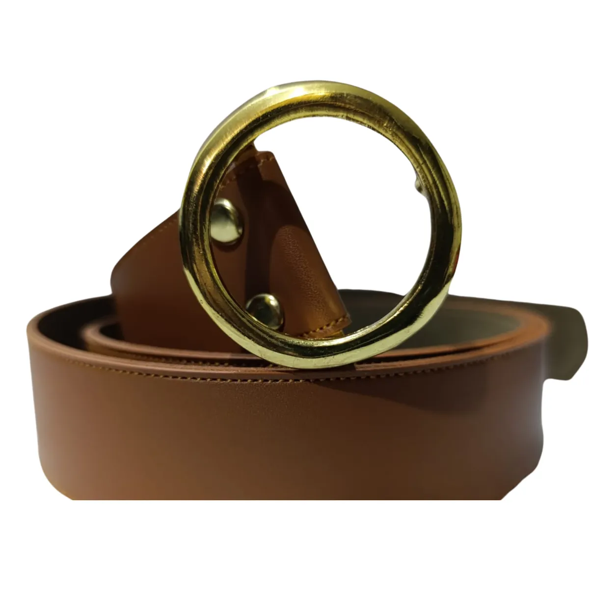 GENERICO - Correa  Elegante  Para Mujer Camel 115cm Aro