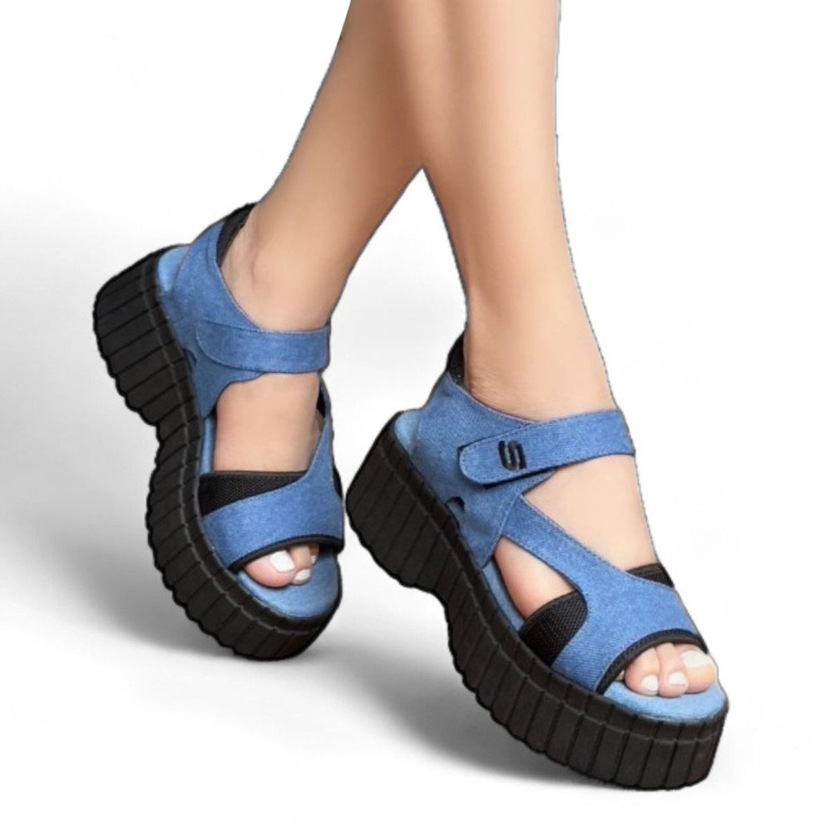 GENERICO - Sandalia Mujer Nova Suela Resistente 2086L-55 Color Azul