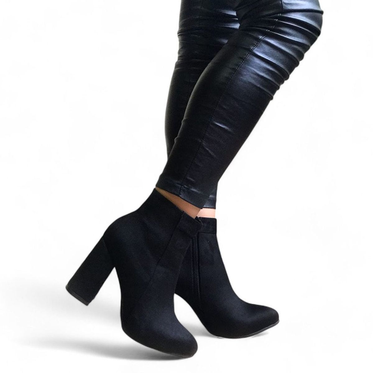 GENERICO - Taco Mujer Tacon Cuadrado 2086L-60 Color Negro