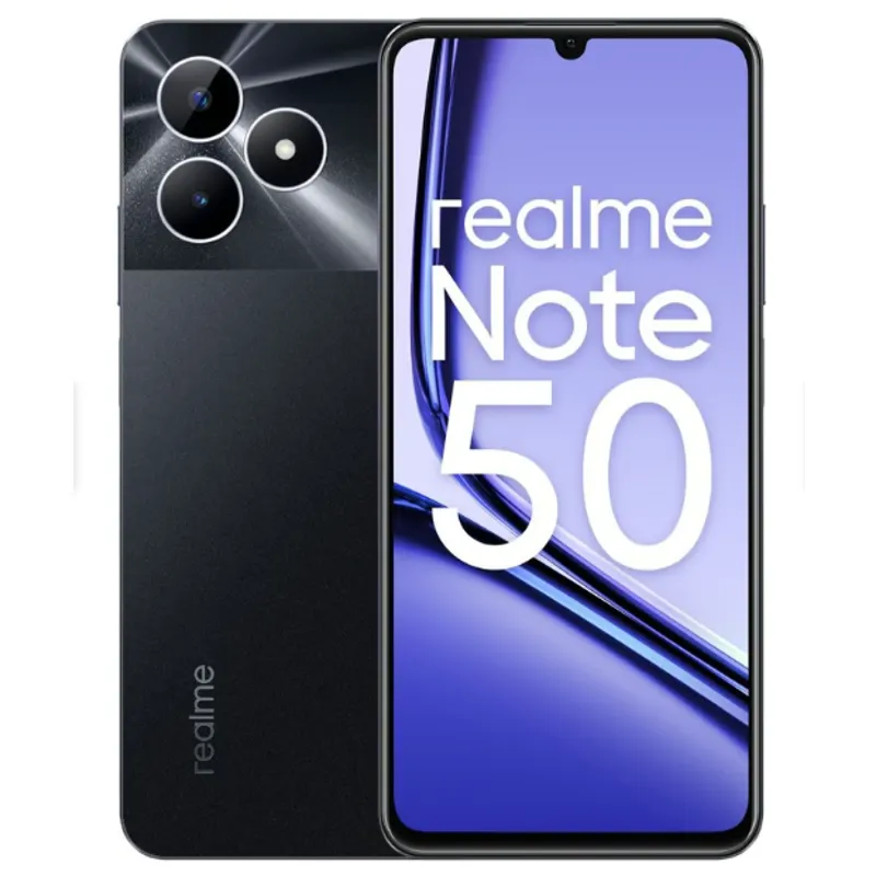 REALME - Celular Realme Note 50 64GB ROM + 6GB (3GB+ 3GB RAM EXTENDED) - Negro