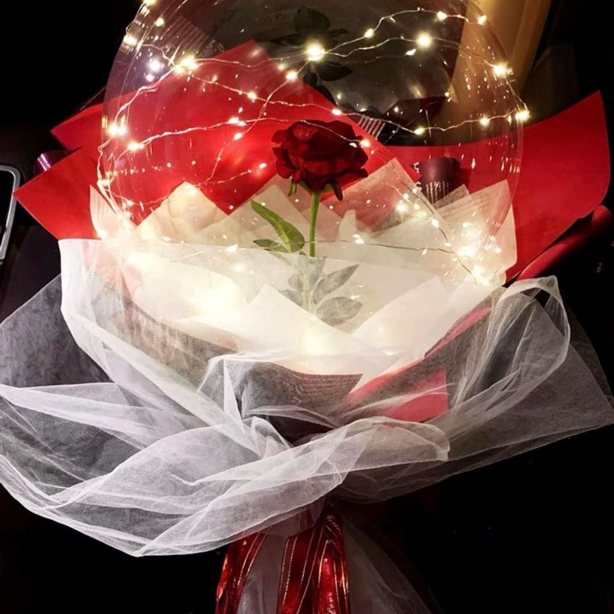 IMPORTADO MC - Globos Led Globo Con Rosa Led