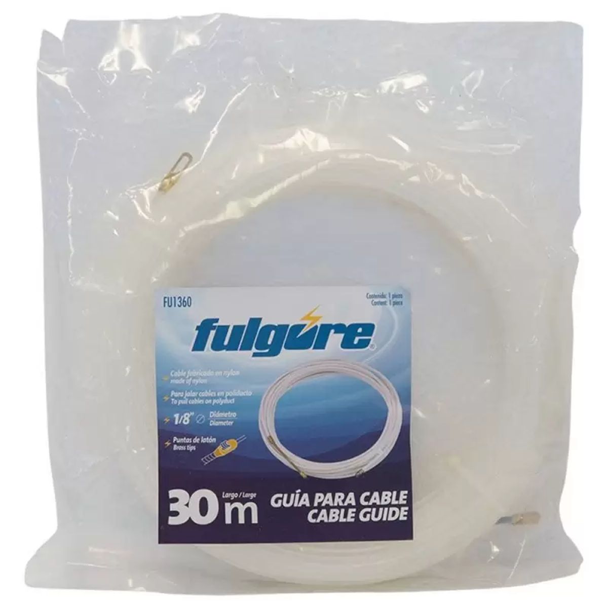 FULGORE - Guía Pasa Cable De Nylón 30MTS Fulgore