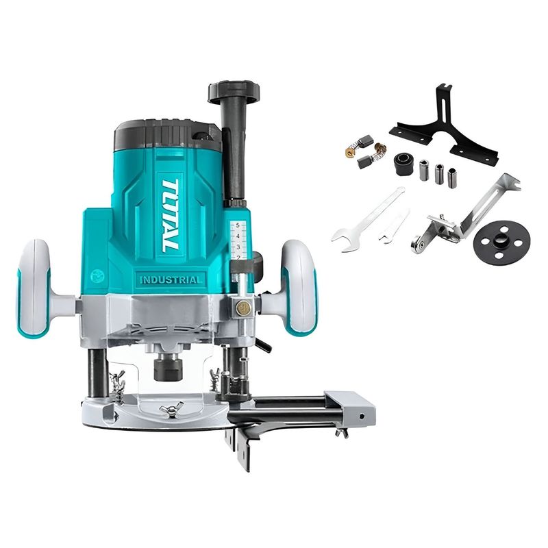 TOTAL TOOLS - RUTEADORA FRESADORA 2200W CANTEADORA INDUSTRIAL TOTAL - TR111226