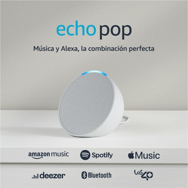 AMAZON - Parlante Inteligente Amazon Echo Pop Blanco Alexa