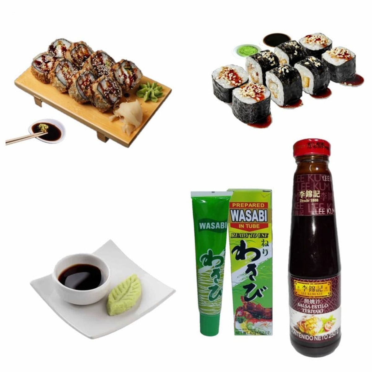GENERICO - Pack Japones Picante Dulce 2u Wasabi y Teriyaki