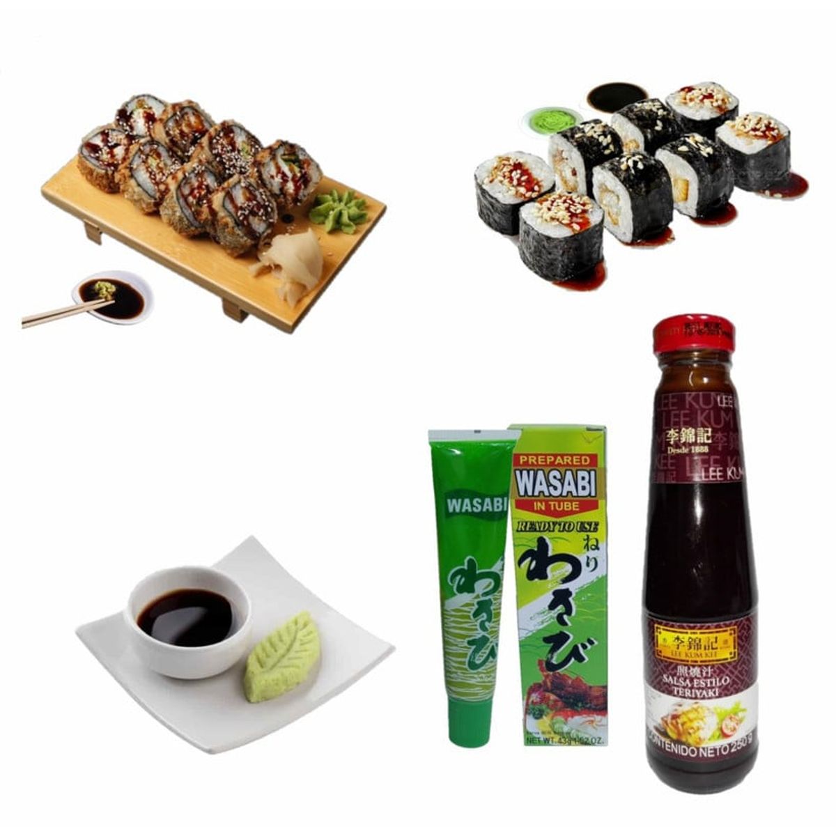 GENERICO - Pack Japones Picante Dulce 2u Wasabi y Teriyaki