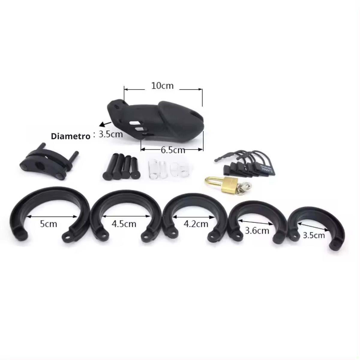 GENERICO - Funda de Castidad para Pene en Color Blanco