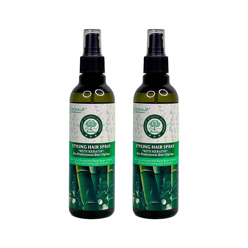 WOKALI - Spray De Fibra De Bamboo Wokali 250ml 2 Unidades
