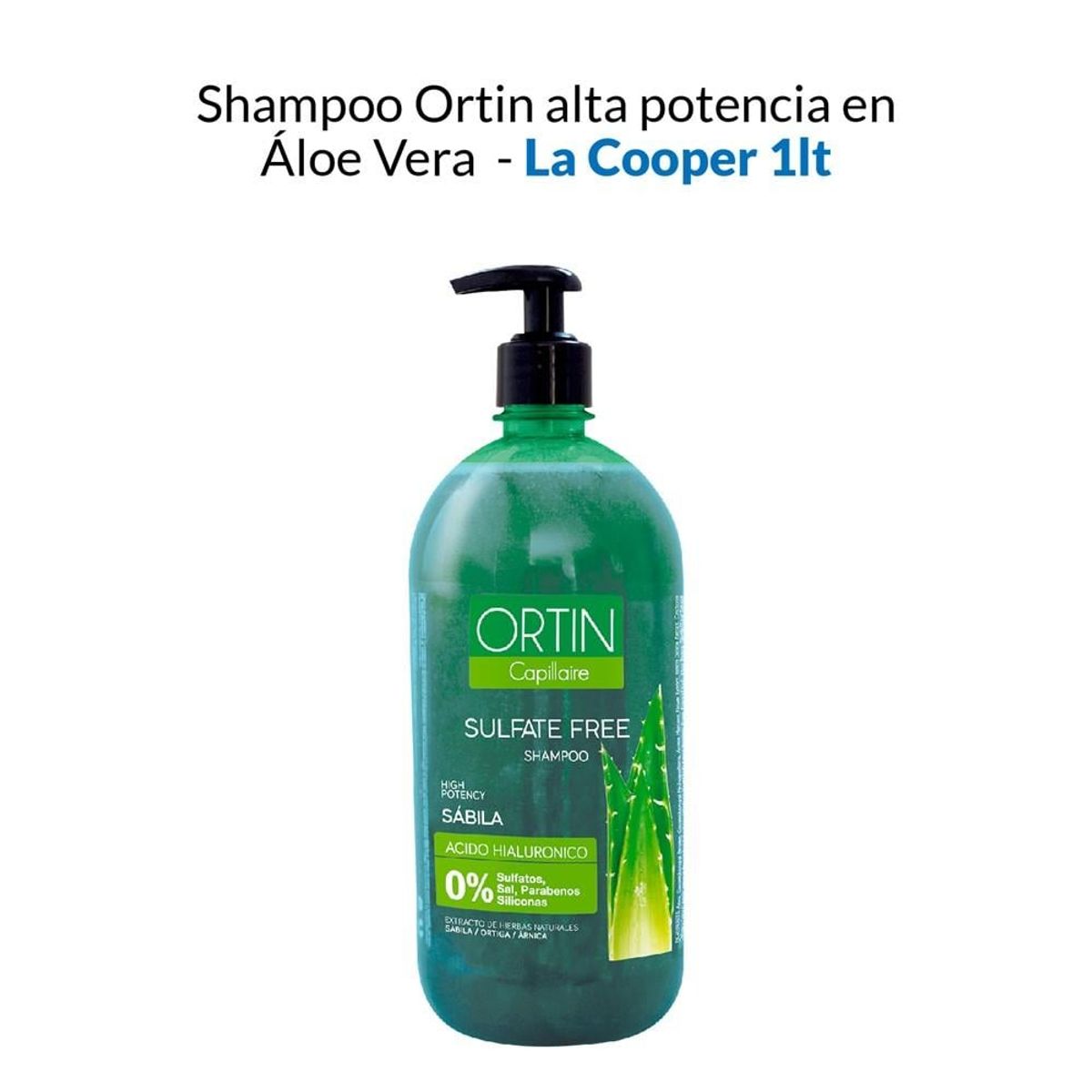 IMPORTADO MC - Shampoo Ortin Alta Potencia En Sábila La Cooper 1Lt