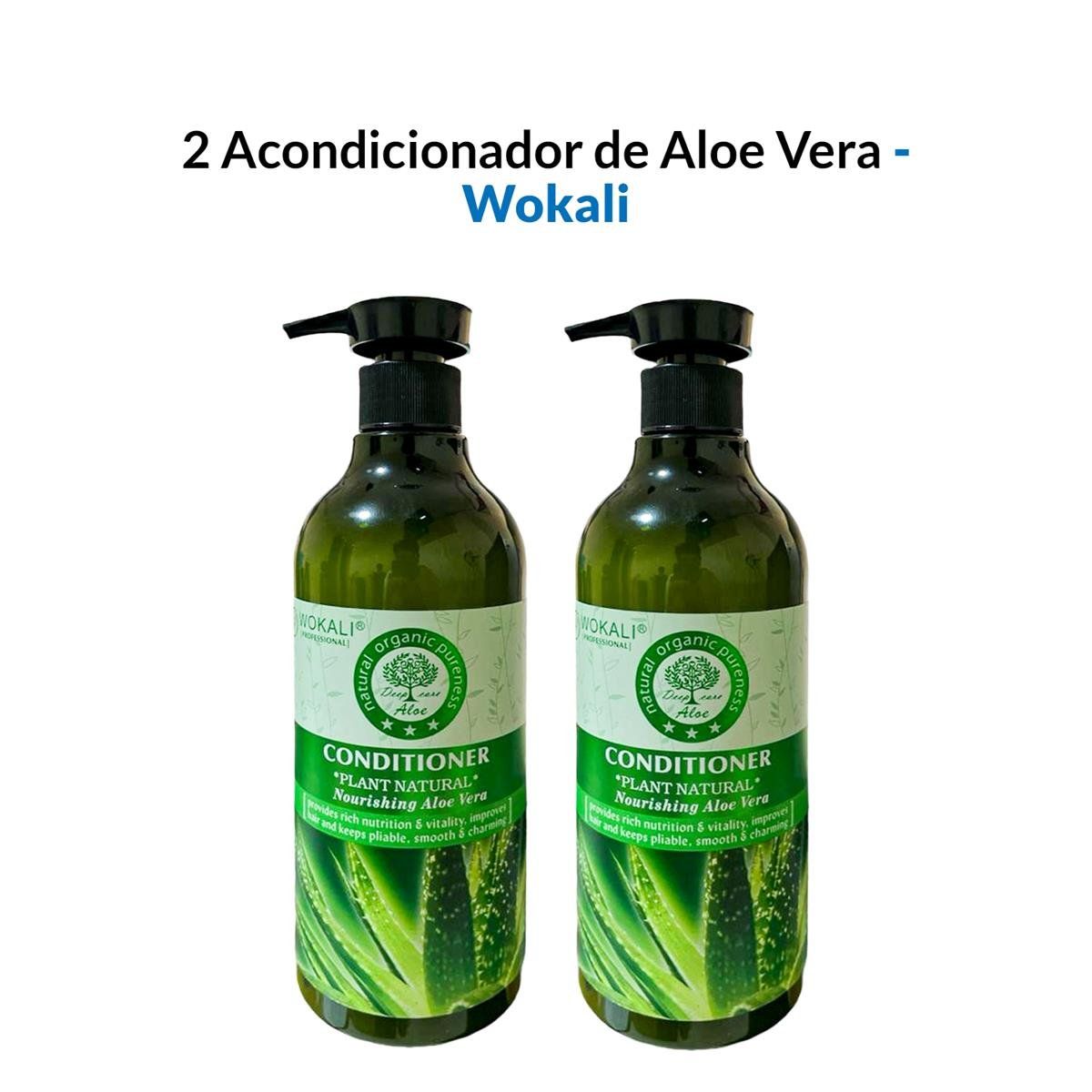 WOKALI - Acondicionador De Aloe Vera Wokali 550ml 2 Unidades