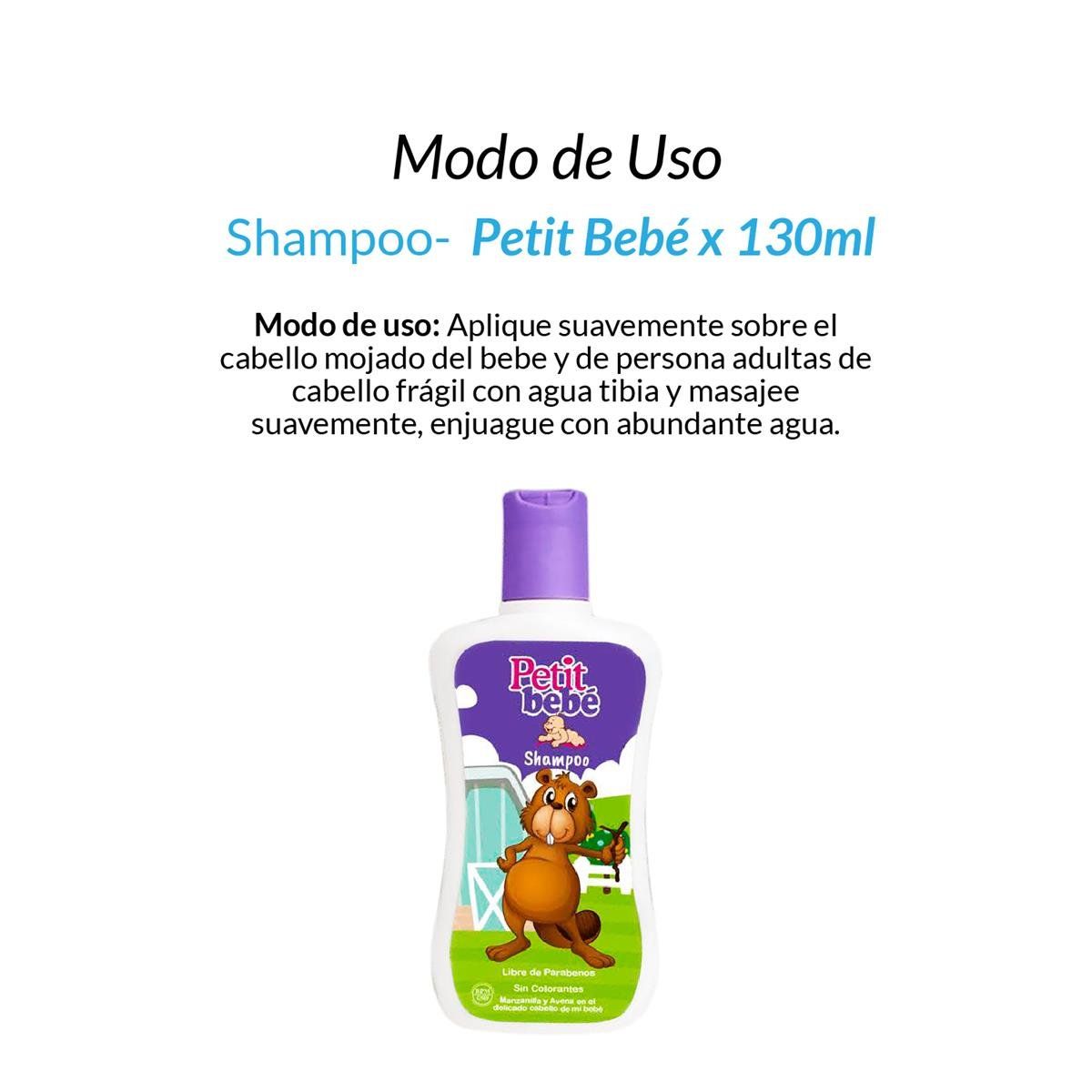 IMPORTADO MC - Shampoo Petit Bebé 130ml 3 Unidades
