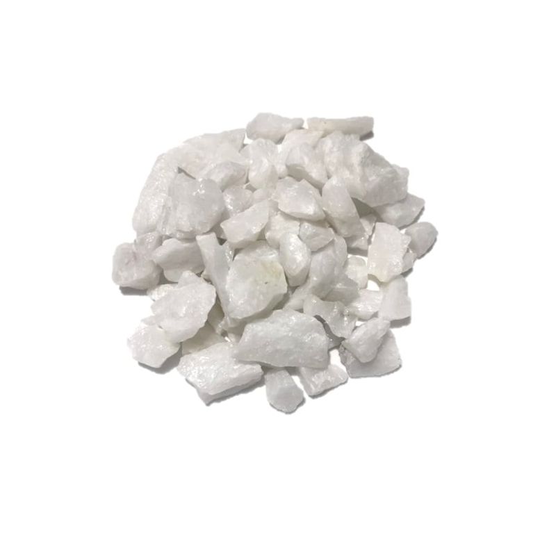 GENERICO - PIEDRA GRANALLA BLANCA DE CUARZO 1/2″  BOLSA 1KG