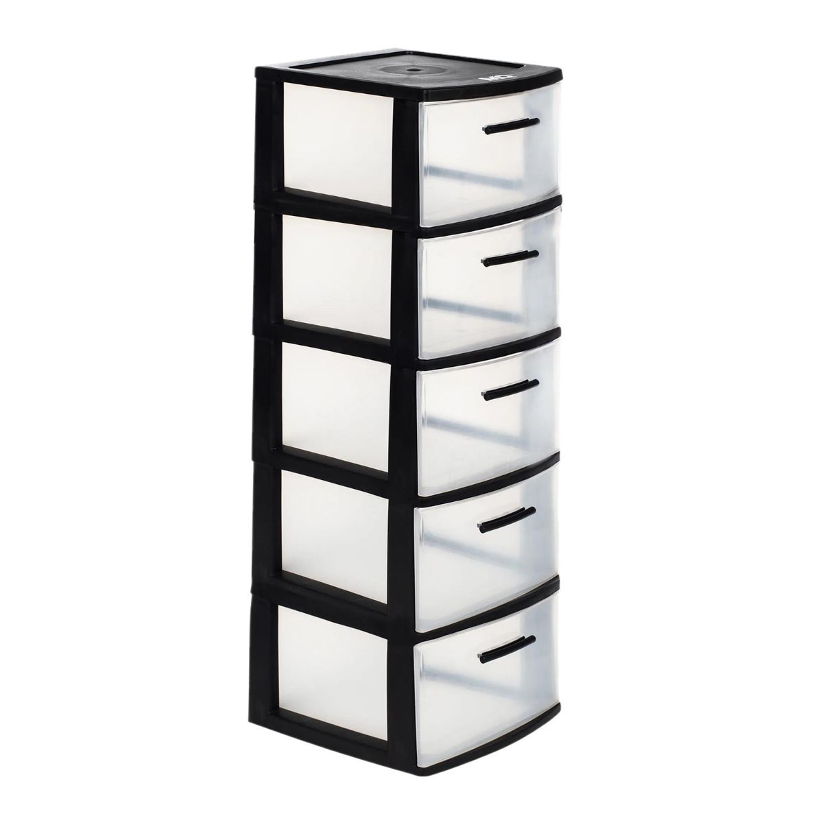 QRUBBER - Cajonera Modelo Eclypse Color Blanco/Negro 5 Niveles - MQ