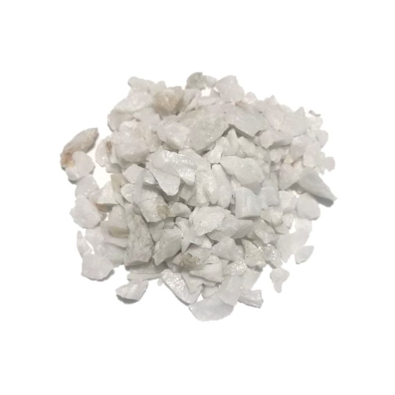 GENERICO - PIEDRA GRANALLA BLANCA DE CUARZO 3/8″  BOLSA 1KG