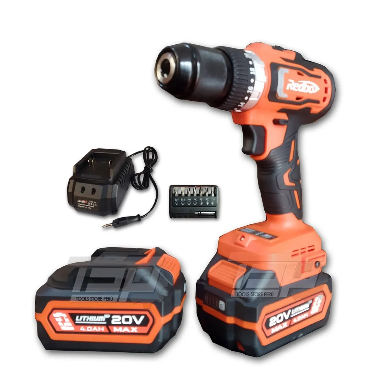 REDBO - Taladro Inalámbrico 20V REDBO 2x4Ah Brushless