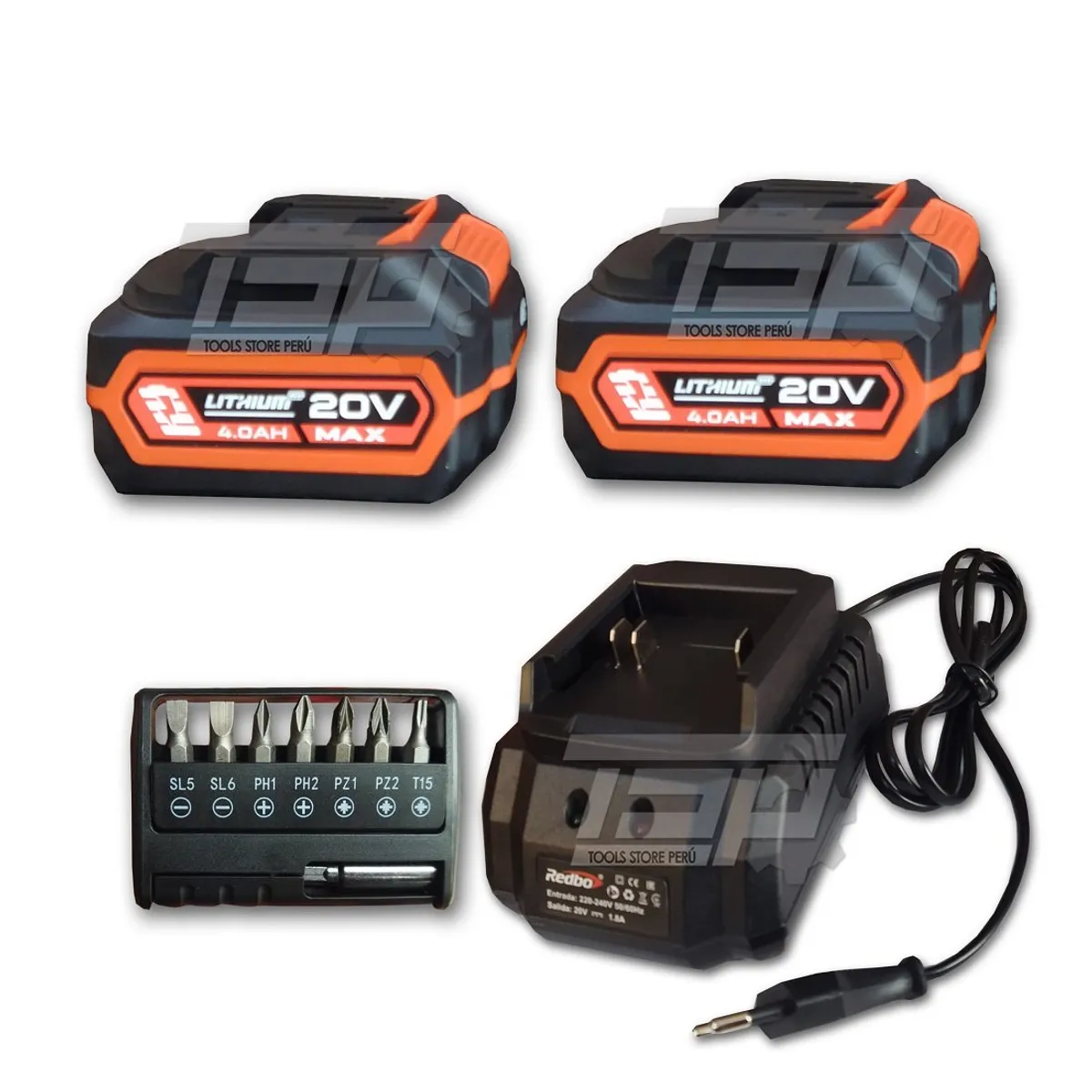 REDBO - Taladro Inalámbrico 20V REDBO 2x4Ah Brushless