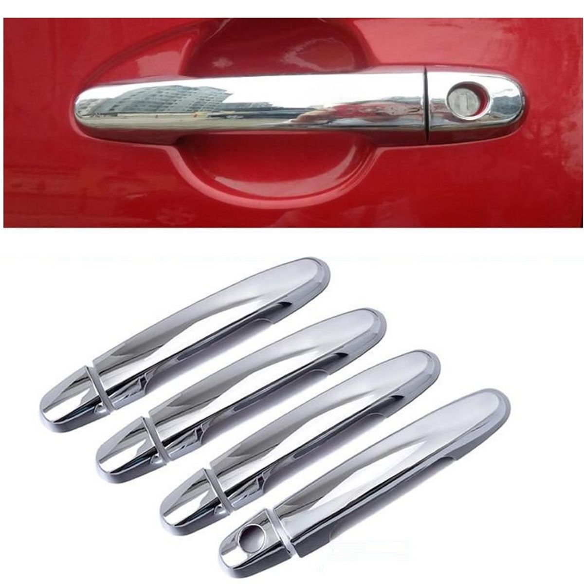 GENERICO - MANIJAS CROMADAS  premium para toyota  YARIS 2007-2013