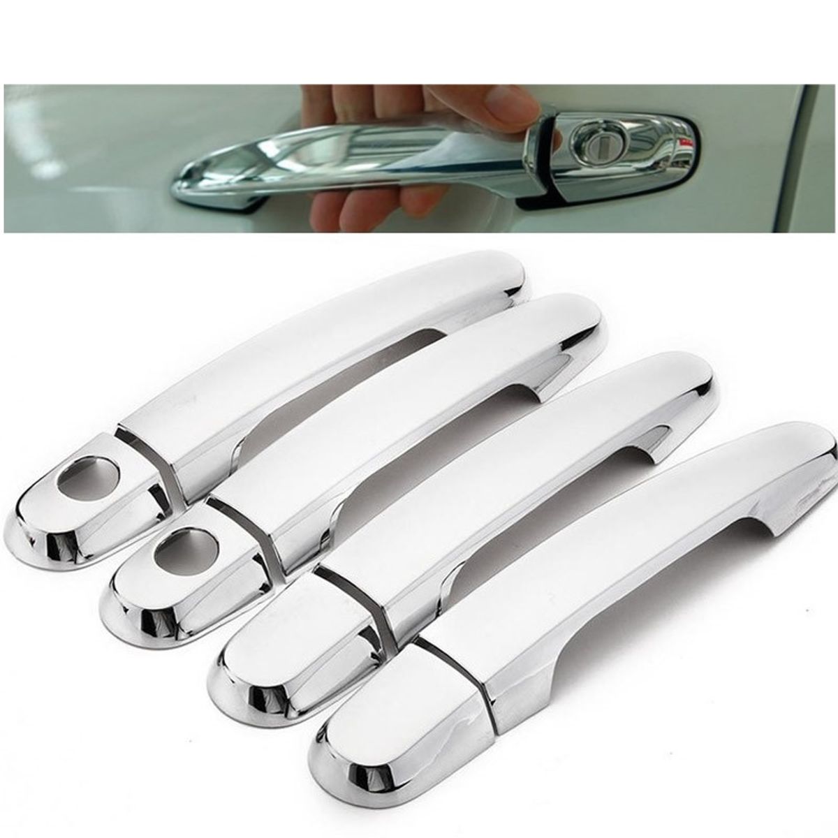 GENERICO - MANIJAS CROMADAS  premium para toyota  YARIS 2007-2013