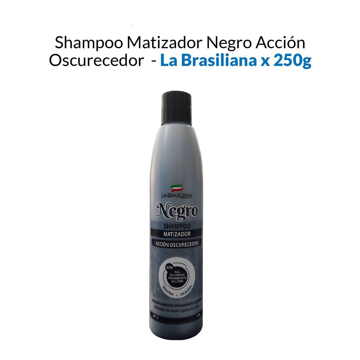 LA BRASILIANA - Shampoo Matizador Negro Acción Oscurecedor La Brasiliana 250Gr