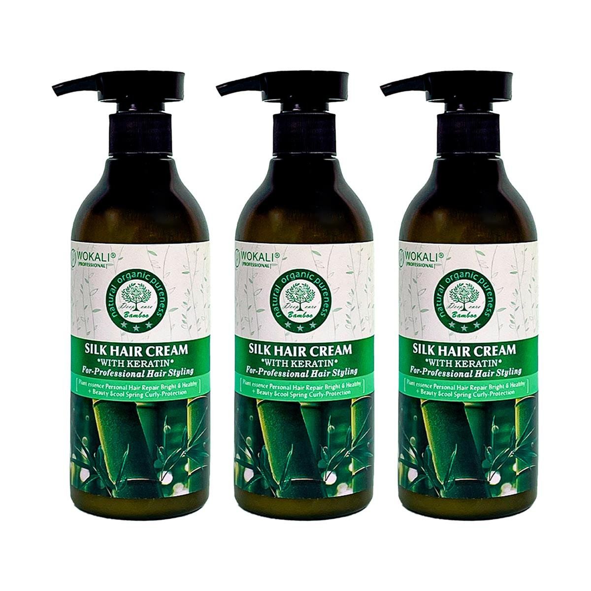 WOKALI - Crema De Bamboo Wokali 300ml 3 Unidades