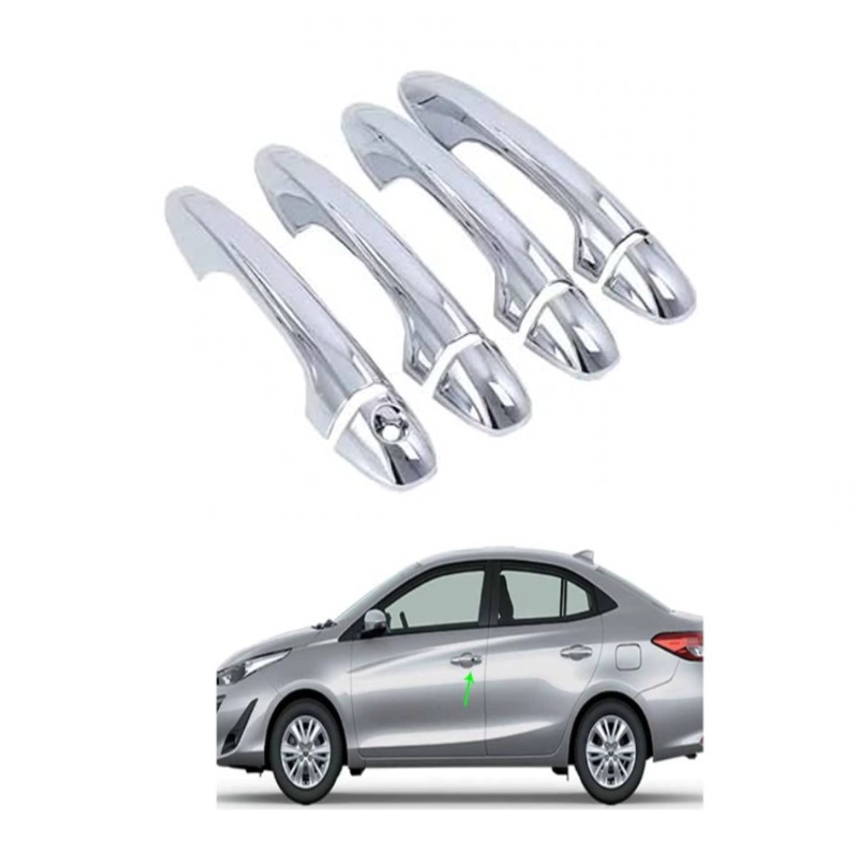 GENERICO - manijas cromada premium para toyota YARIS 2018-2024