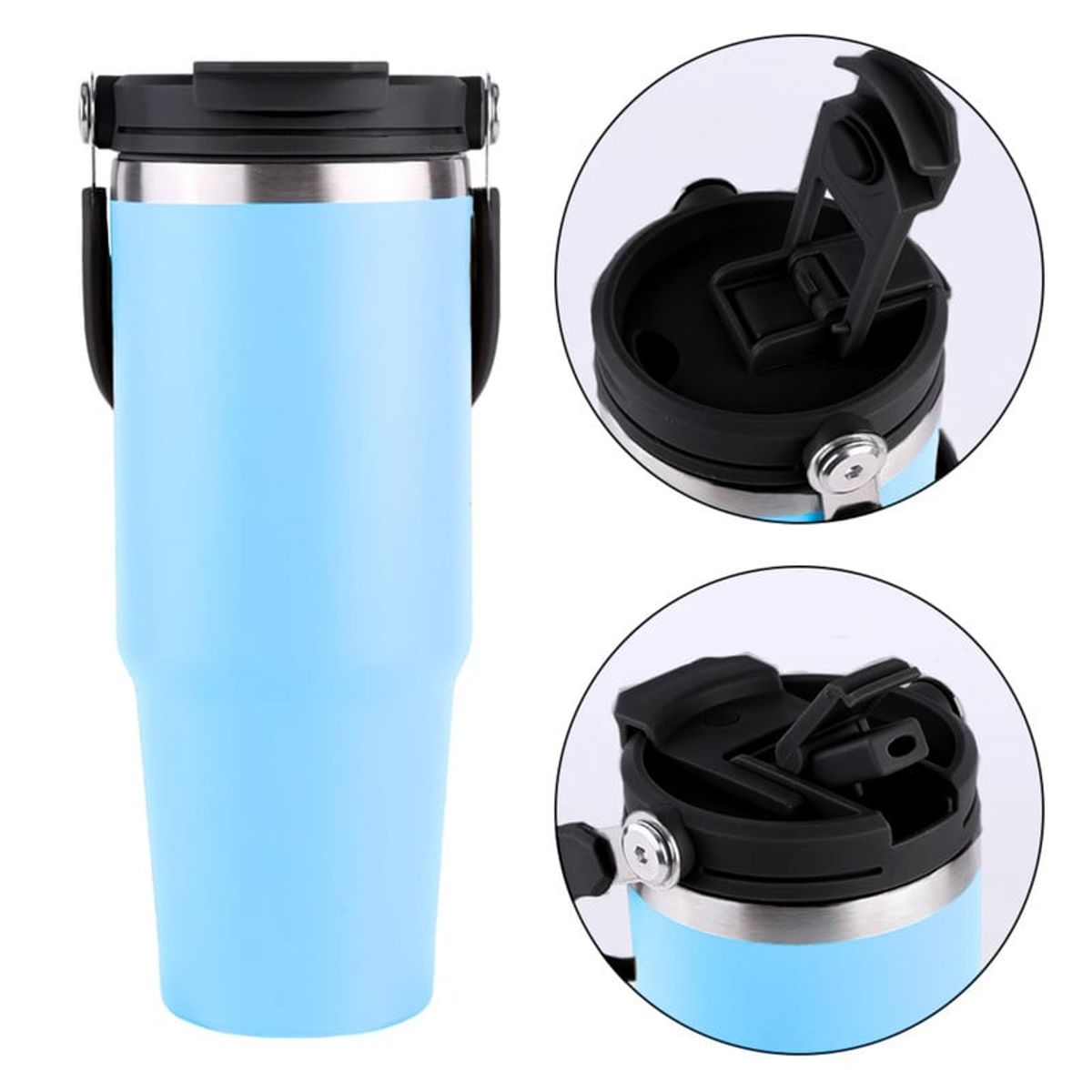 PENTHA - Vaso Termo Tomatodo Acero Inoxidable 600ml Color Celeste