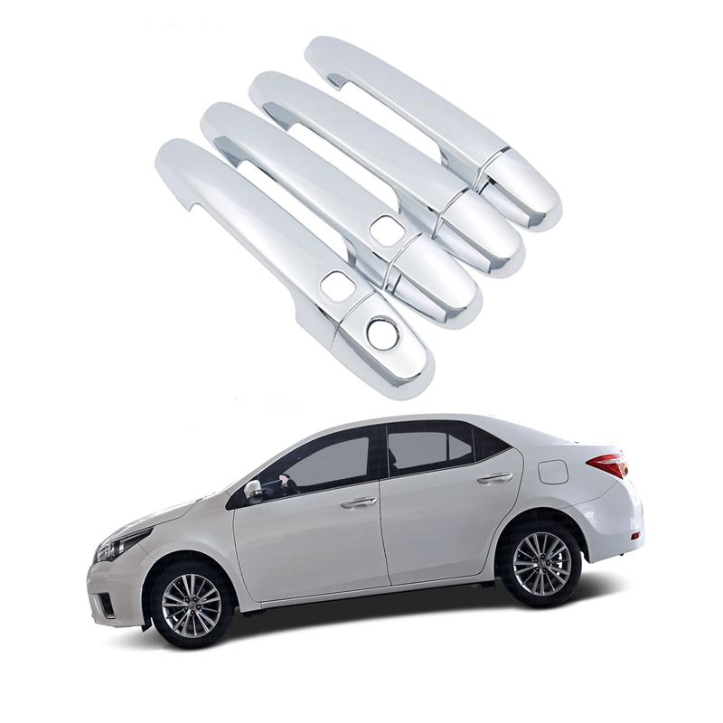 GENERICO - MANIJAS CROMADAS PREMIUM PARA TOYOTA RAV4 2018-2024