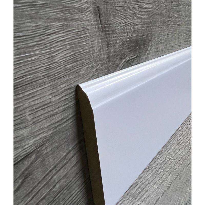 GENERICO - Zócalo de MDF Blanco H8CM x 10und
