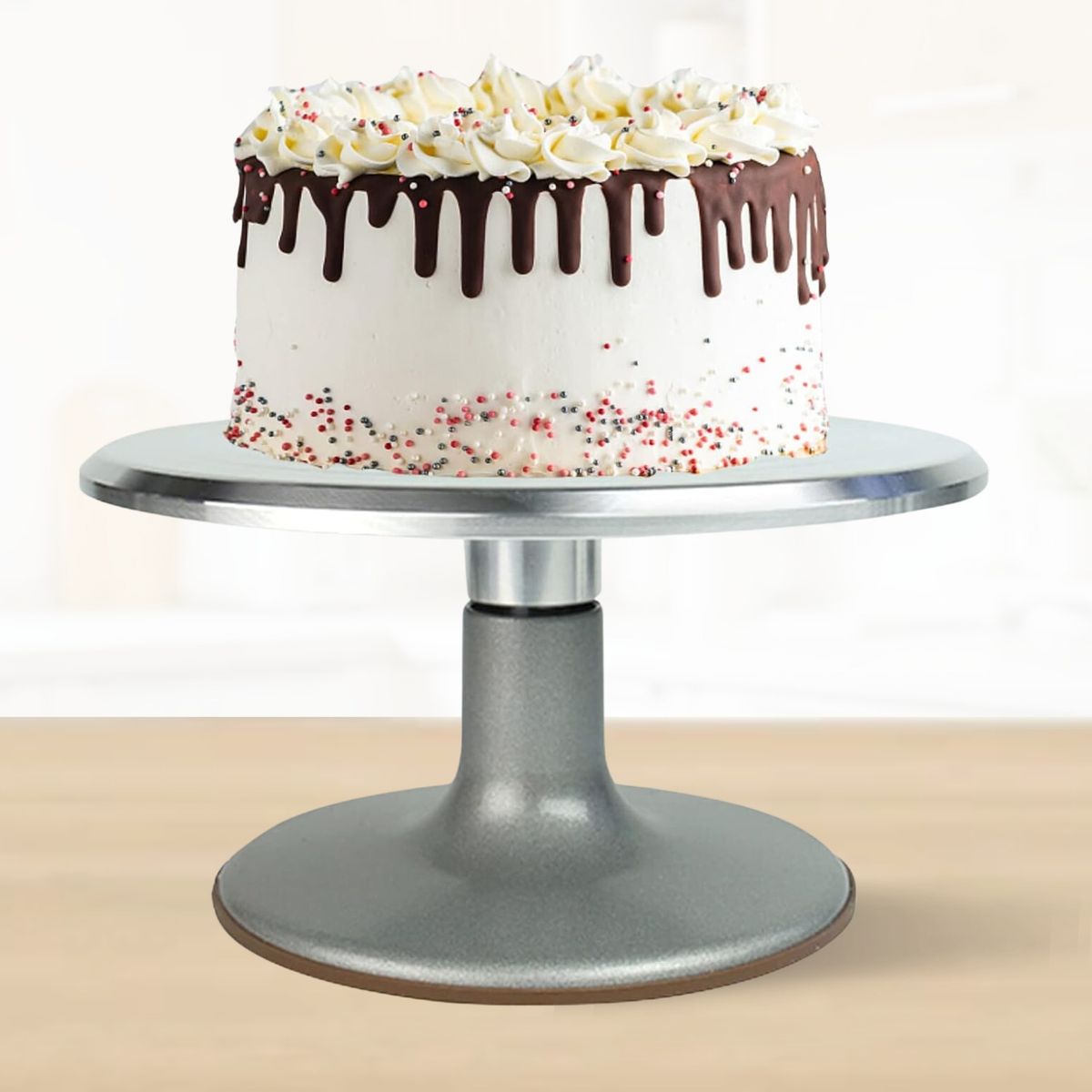 GENERICO - Bailarina Para Decorar Tortas Base Giratoria Aluminio Reposteria