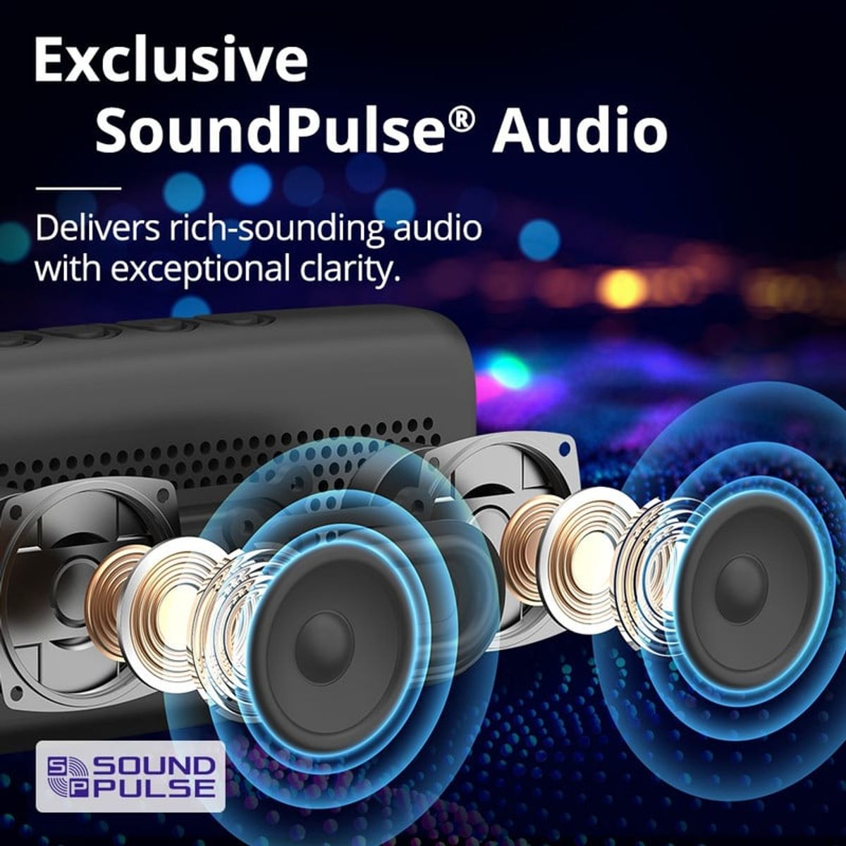 TRONSMART - Parlante Bluetooth Tronsmart Trip Soundpulse Technology 20Hr Ipx7 Azul