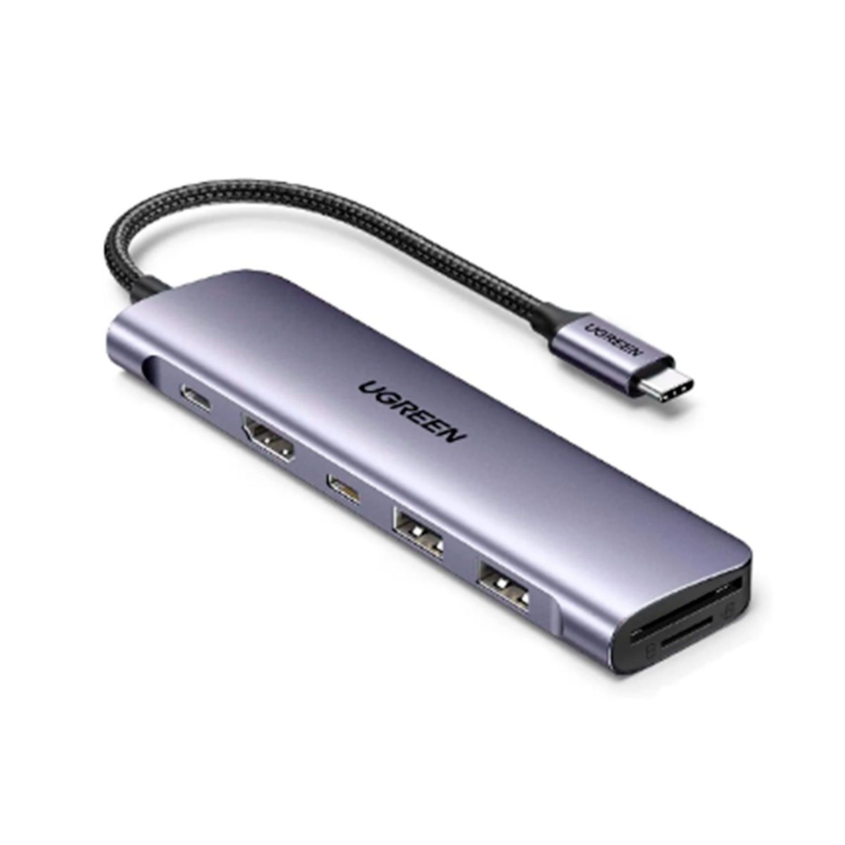 UGREEN - ADAPTADOR HUB UGREEN CM195 DE USB-C A HDMI Y USB-A PN 15214