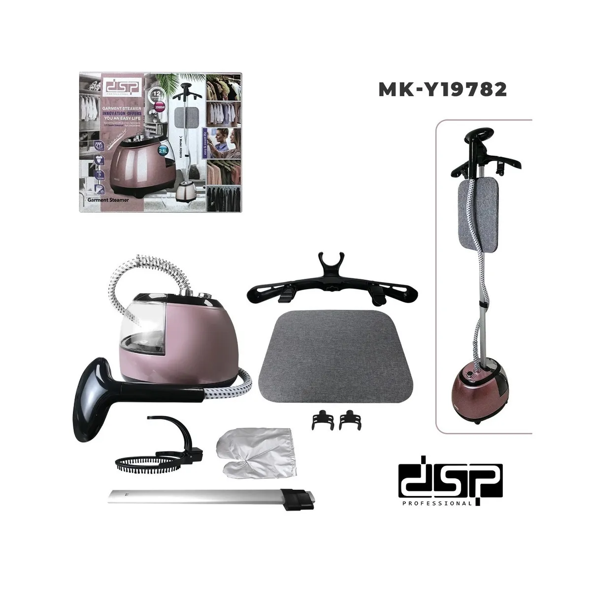 Dsp - Vaporizador Manual de Prendas DSP KD6019 2000 Watts