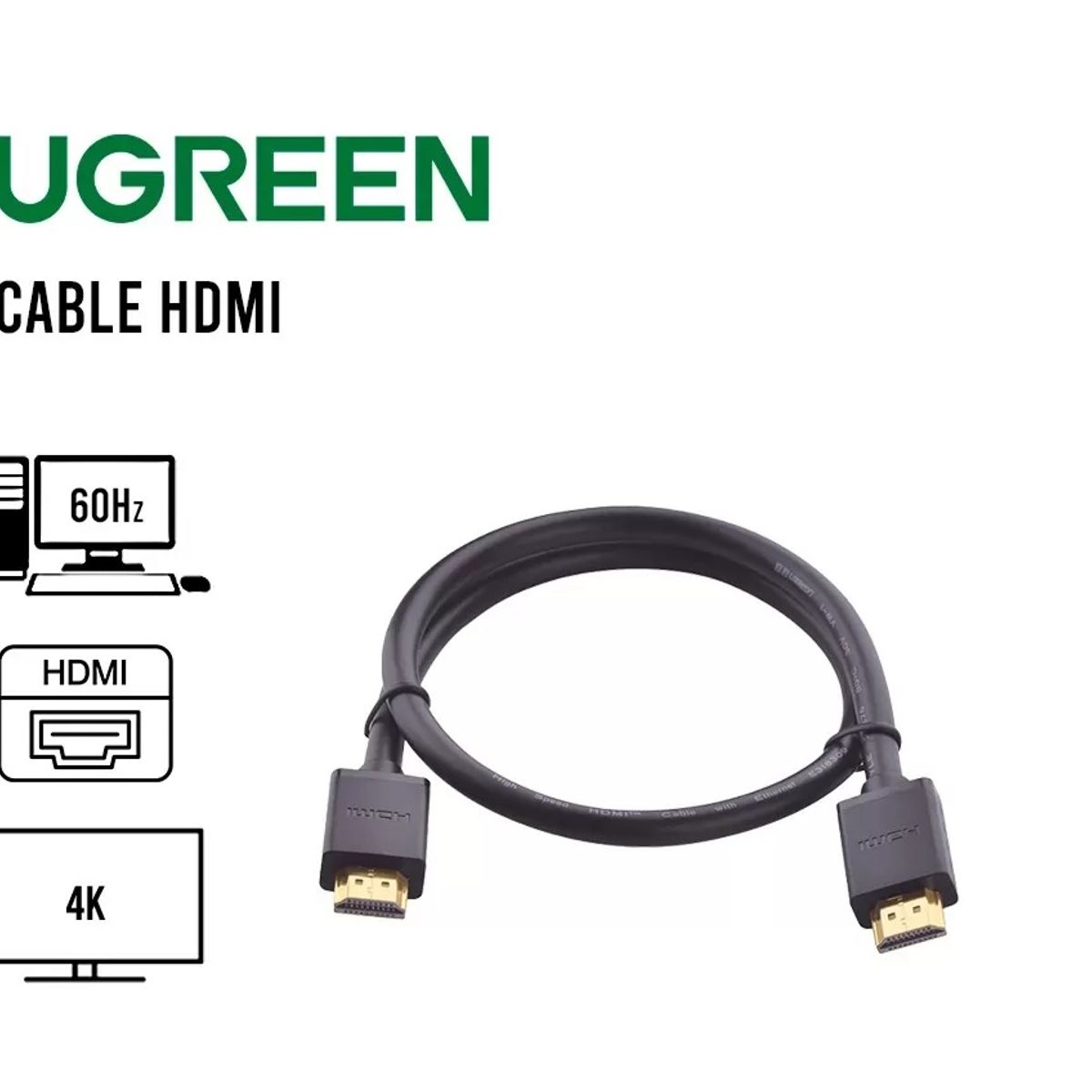 UGREEN - CABLE HDMI 4K  60 Hz 10 METROS 10.2 GPS